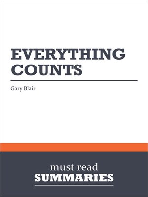 cover image of Summary: Everything Counts - Gary Blair